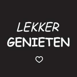 Tegeltje lekker genieten 10 cm