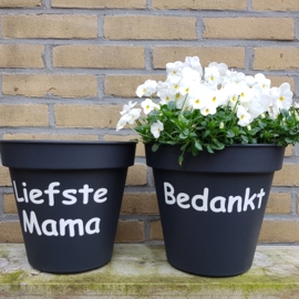 Bloempot Bedankt 25 cm