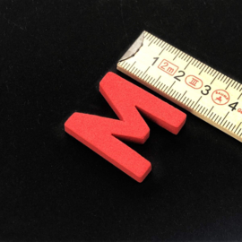 Magneetletters, cijfers en tekens rood
