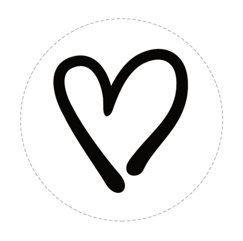 Wanneer Verplicht overdrijven Muurcirkel wooncirkel wit met zwart hartje | Muurcirkels | Mix&Match Kdo