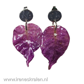 RZ 0038: Oorbellen echte Bougainvillea