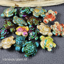 GMu 008: Schildpadjes Mix, ca 18x14mm