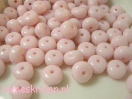 Groze 137 Kleine spacer acryl, roze, 4x7mm *