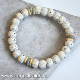 WI 0050: Armbandje elastisch wit