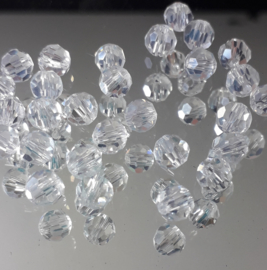 Gwit 007: Faceted Round Crystal, appx 6mm