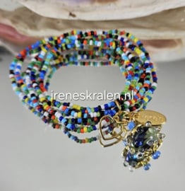 BL0003: Schattig Armbandje met Lampwork GlasKraal