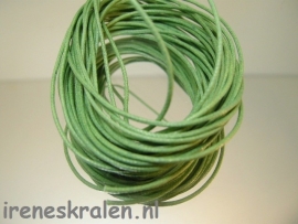 Waxcord 1mm zakje, Groen-middengroen 5 meter