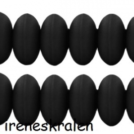 Gzwt 031: Acryl Disc Zwart, 4x8mm (1.6mm gat)