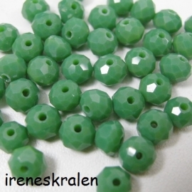 GG 021: Facetted Bead Green 5x6mm