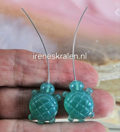 BDR 0120: ResinArt Schildpadjes op nietstift ca 22mm