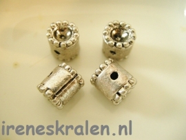 M 976 Metalen diabolo 8x10mm, voor 4-5mm plaksteen