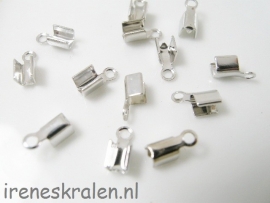 Veterklem nikkelkleur 3x8mm