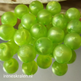 GG 034: Rond LimeGroen Kunststof, ca 12mm