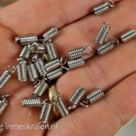 Leer/Veterklemmetjes 9x4mm (1 st)