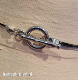 RD 0004: Mooie Volle Ketting Rood, Tjechisch glas