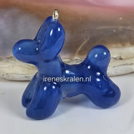 BDR 0015: BallonHondje van epoxy/resin, ca 50mm