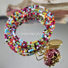 RD 0000: Schattig Armbandje met Lampwork GlasKraal