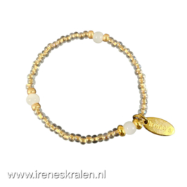 WI 0003b: Armbandje goudkleur elastisch