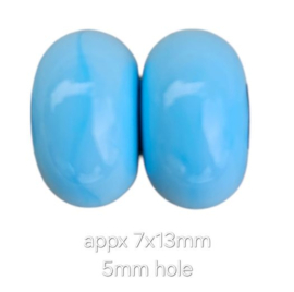 IKBL0018: Set van 2x GrootGatKraal SkyBlue (5mm gat)