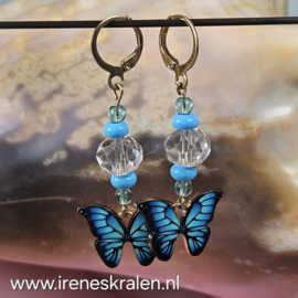 TU0066: Oorbellen met Vlinders