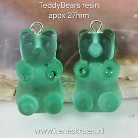 BDR 0013: 2 stuks Gummybeer groenig, ca 27mm