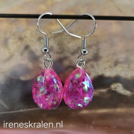 RZ 0136: Oorbellen Pink Kleine Druppel