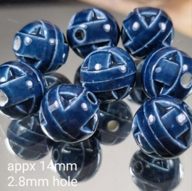 GBL 018: Keramiek Rond 14mm ( 2.8mm gat)
