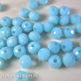 GBL 012: FacetKraal SkyBlue, ca 5x6mm