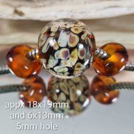 IKBR0418: Set van 3x GrootGatKraal Topaz & Raku inside
