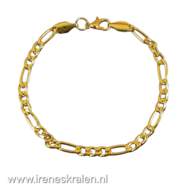 WI 0023: Armbandje goudkleur, ca 20cm