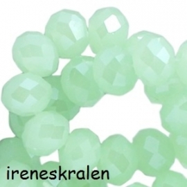 GG 015: Facetted Bead Crysolite Green PearlShine, 3x4mm