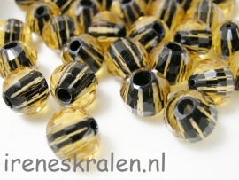 GB 003 Facetkraal gestreept bruin/zwart 9mm