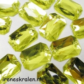 Opnaaisteen Rechthoek 13x18mm Groen