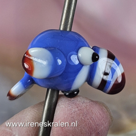 IKBL0000: Grote Kraal Toekan Blauw