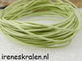 Waxcord 1mm zakje, Groen-zachtgroen 5 meter