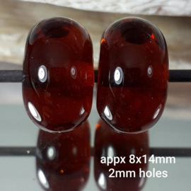IKBR0016: Pair MediumTopaz, appx 8x14mm (2mm hole)