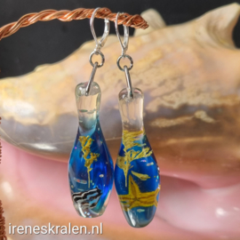 BL0023: Oorbellen Flesjes met Sealife erin