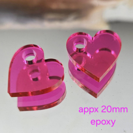 EP022b: Set Hartjes HotPink Epoxy, ca 20mm