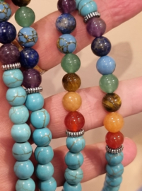 TU0025: Lange Ketting Turquoise Chakra