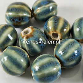 GAq000: Keramiek Turquoise, ca 11mm