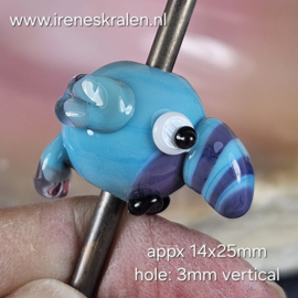 IKOC0004: Focal Kraal Toekan Turquoise/Paars