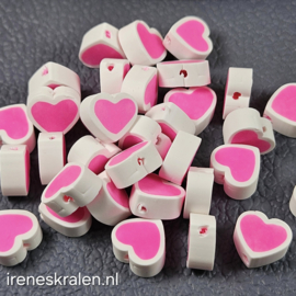 Groze 032: Hartje PolymeerKlei, ca 9mm lichtgewicht