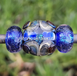 IKBL0030: Set van 3x GrootGatKraal Kobalt & Dichro (5mm gat)