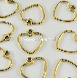 BDM 0006: Bedel Hartje GoudKleur, ca 13mm