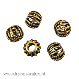 Gd 028: Grootgatkraal goud metaal, ca 11x9mm