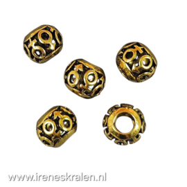 Gd 041: Grootgatkraal goud metaal, ca 11x9mm
