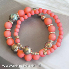 RZ0002: Set van 2 armbandjes roze