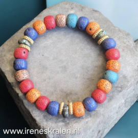 MU 005: Armbandje elastisch Multicolor