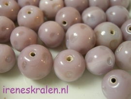 Gprs 143 Lilac with Spots, 10/12mm, lampwork