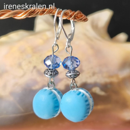 BL0017: Oorbellen Maracons Blauw